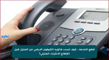 قطع الخدمة.. كيف تسدد فاتورة التليفون الأرضي من المنزل قبل انقطاع الإنترنت المنزلي؟